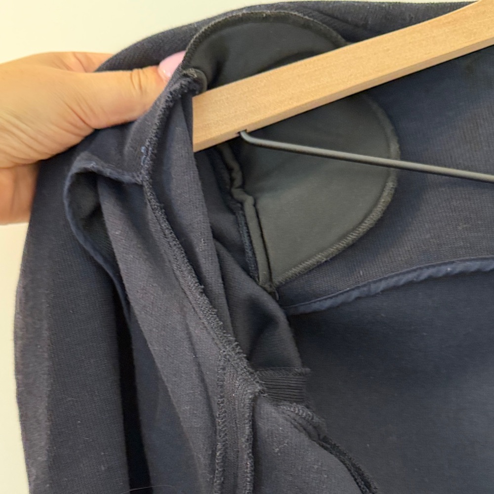 Navy Sweater Blazer with Gold Buttons - Picture 4 of 4